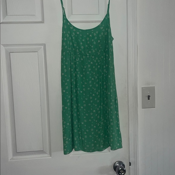Dresses & Skirts - Green Floral Slip Dress